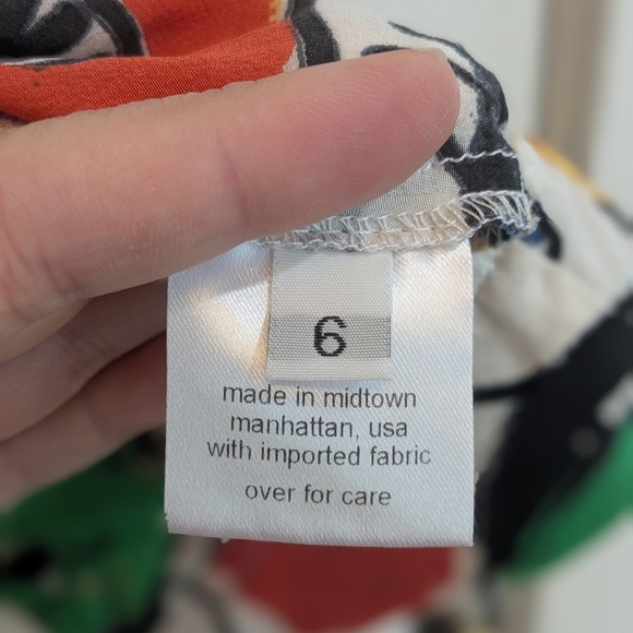 Rachel Comey Printed Abstract Silk Top - Picture 4 of 6